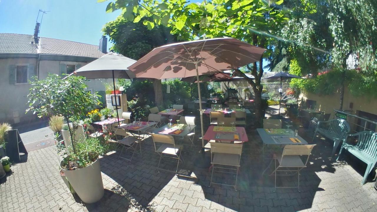 La Terrasse Fleurie, Logis, Hotel Et Restaurant Divonne-les-Bains Exterior foto