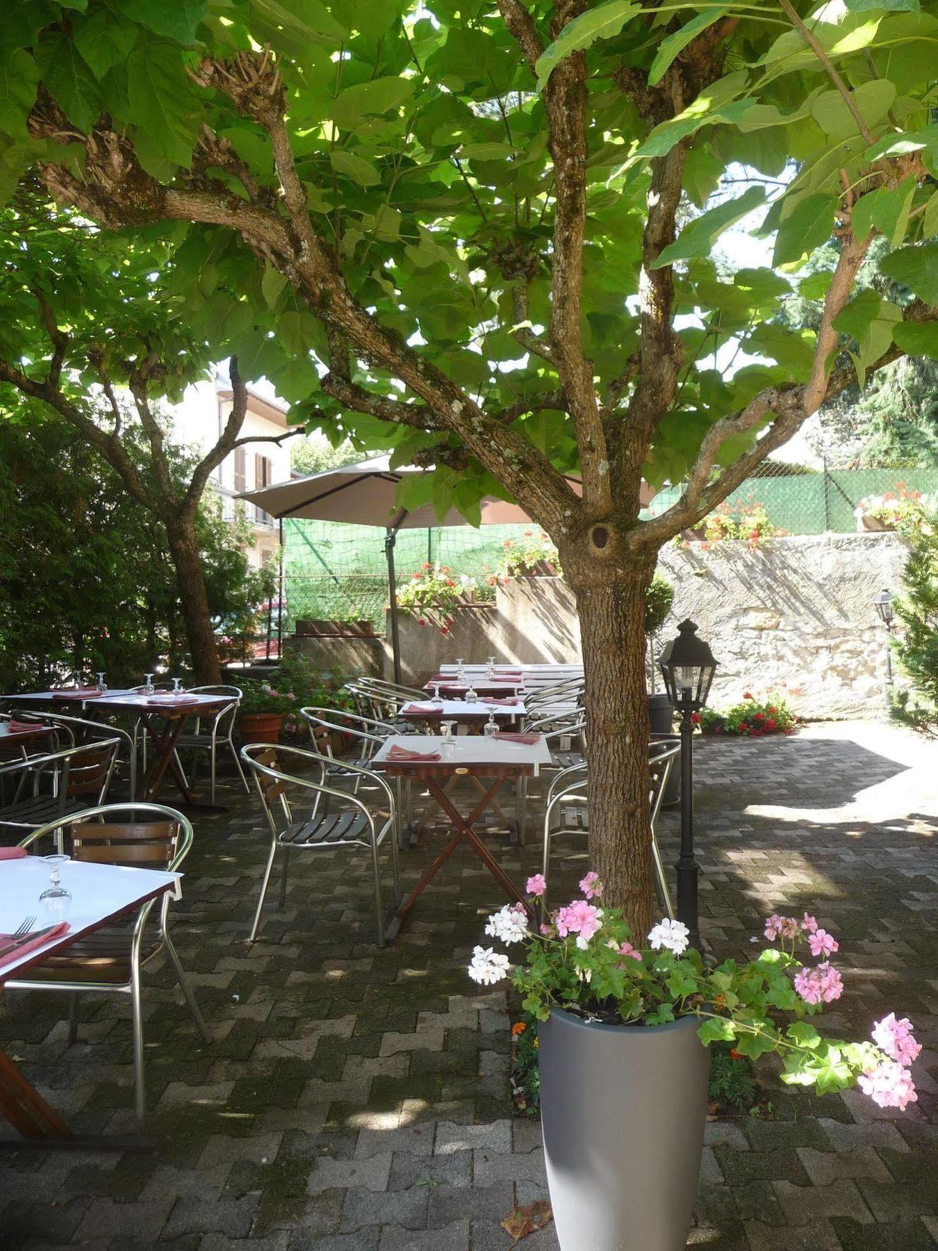 La Terrasse Fleurie, Logis, Hotel Et Restaurant Divonne-les-Bains Restaurant foto